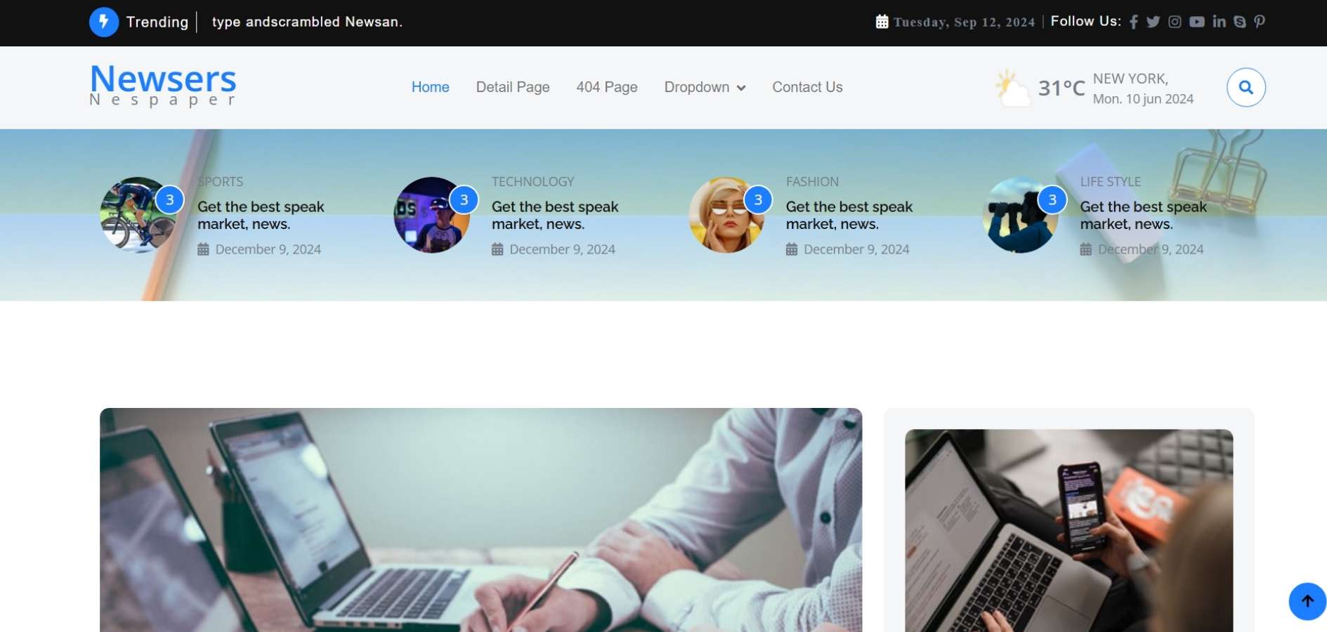 HTML Magazine Template HTML Magazine Template